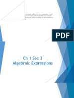 ch 1-3 algebraic expressions