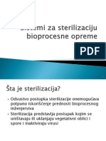 Sterilizacija Bioprocesne Opreme