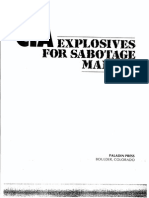 CIA Explosives for Sabotage Manual Paladin Press 1987