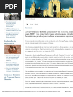 Universidade Estatal da Rússia tem vagas para estudantes brasileiros - Notícias - Rússia - Voz da Rússia