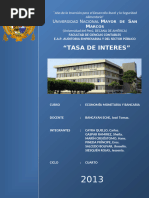 Trabajo de Eco. M. y B. - Tasas de Interés (OFICIAL)