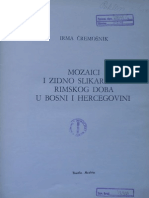Irma Čremošnik, Mozaici I Zidno Slikarstvo Rimskog Doba U Bosni I Hercegovini, Veselin Masleša, Sarajevo 1984.