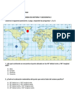 Prueba de Geogrfia 4 Basico 444444444