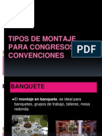 Tipos de Montaje para Congresos y Convenciones