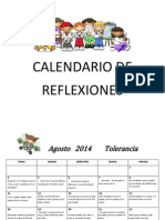 Calendario Reflexión 1er Sem 2014-15