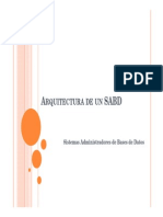 D01 - Arquitectura de Un SABD
