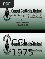 Effectiveness of Training & HRD Activities at CCL, Ranchi