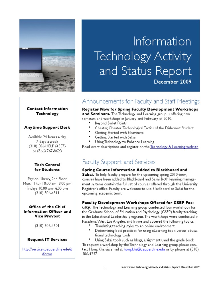 Faculty Development Workshops 2010 | PDF | Online And Offline ...