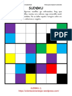 Sudokus Coloreando 6x6 Fichas 1 15