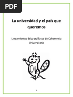Lineamientos Ético-políticos de Coherencia Universitaria.