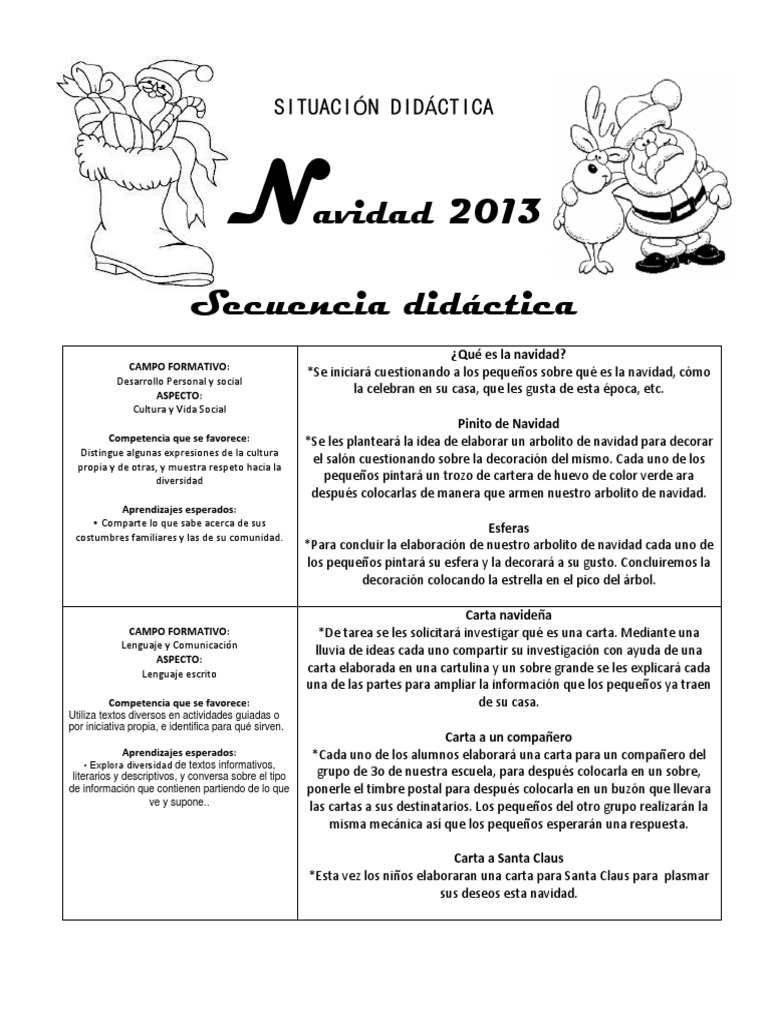Situación Didáctica Navidad
