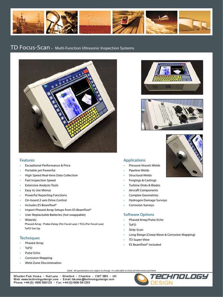 Technology Design Focus Scan Data Sheet2 | PDF | Filter (Signal ...