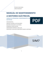 Manual de Mantenimiento A Motores Eléctricos PDF