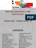 Service Industry Café Coffee Day Presented By:-Nandita Sadani - 48