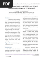 A Comparative Study On AES, DeS and Hybrid Encryption Algorithm On VPN Network by S. Pradeepa & S. Kamalakkannan