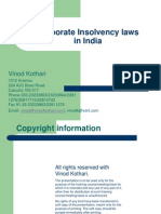 Corporate Insolvency Laws in India