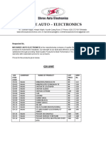 Pulsar Electronic Components Price List