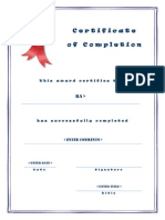 Certificate of Completion 2