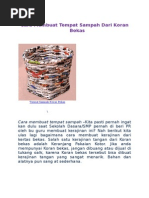 Download Cara Membuat Tempat Sampah Dari Koran Bekas by WildanBakia SN239012079 doc pdf