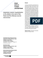 Internações Por Doenças Respiratórias em Idosos e A Intervenção Vacinal Contra Influenza No Estado de Sao Paulo