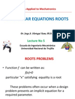 Roots Non Linear Eqns