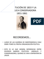 Constitución 1833 y República Conservadora