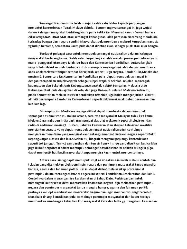 Cara Memupuk Semangat Nasionalisme Pdf