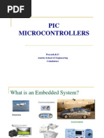 PIC Microcontrollers: Peeyush.K.P. Amrita School of Engineering Coimbatore