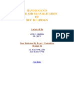 Handbook On Repair and Rehabilitation OF RCC Buildings: Authored by