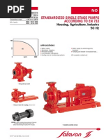 Standardized Single Stage Pumps According To en 733: Housing, Agriculture, Industry 50 HZ