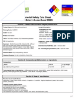 Material Safety Data Sheet: 2 - (2-Butoxyethoxy) Ethanol MSDS