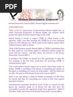 Download Burma Democratic Concern BDC Human Rights in Burma now by Burma Democratic Concern BDC SN23902307 doc pdf