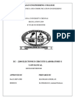 Electronis Circuits Lab 1