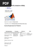 MATLAB 2024a System Requirements for Windows | PDF