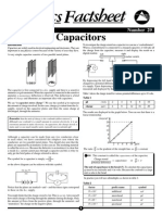 Capacitors Physics Factsheet Explains Charge Storage