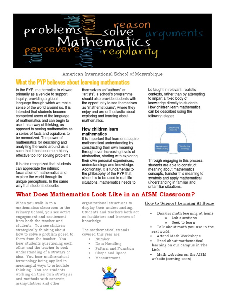 Math at Aism | PDF | Teaching Mathematics | Teaching
