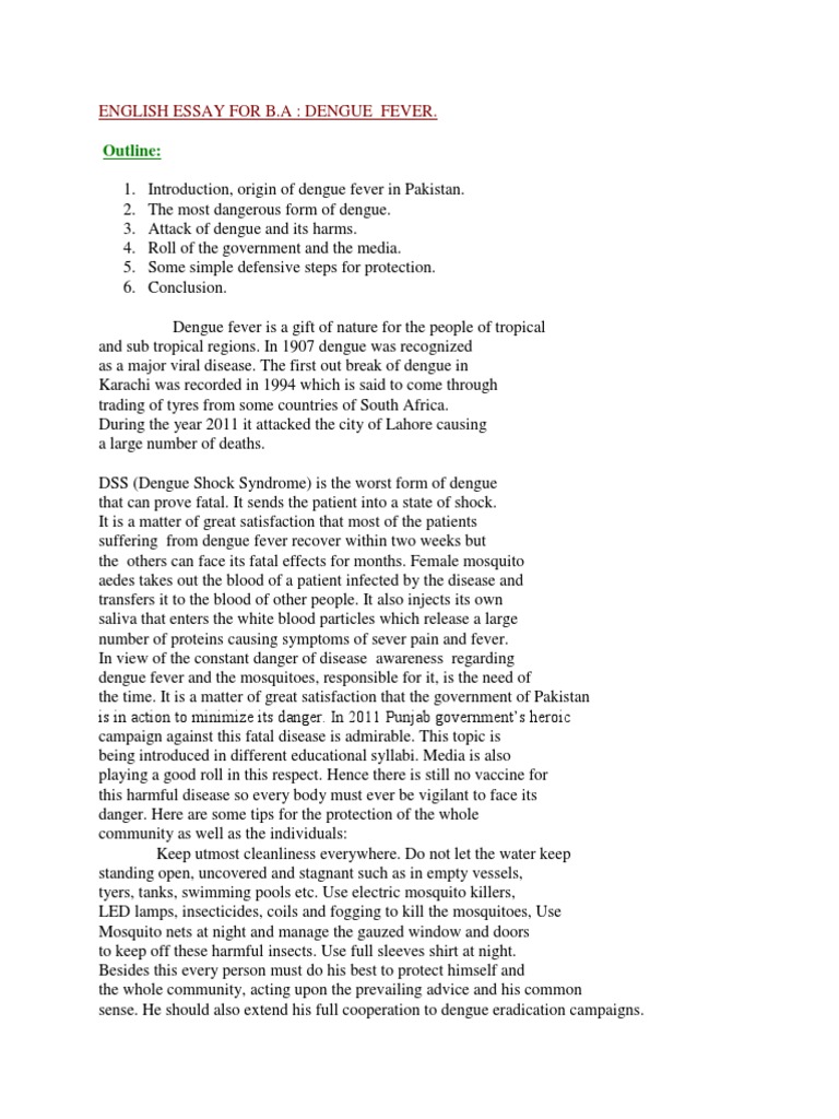 Dengue prevention and control pdf image