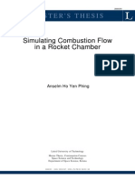 Simulating Combustion Flow in A Rocket Chamber: Master'S Thesis