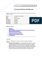 Setup External Mail For JD Edwards Software