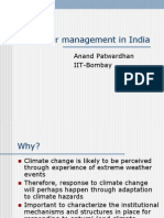 Disaster Management in India: Anand Patwardhan IIT-Bombay