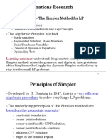 Operations Research - Lecture 3 - Algebraic Simplex Method - 2