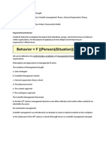 Evaluation of Management Thought