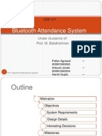 Bluetooth Attendance System: Presentation 1