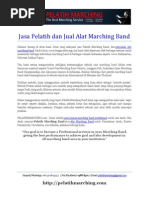 Download Jasa Pelatih Dan Jual Alat Marching Band by Belajar Marching SN239044563 doc pdf