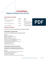 Planning Committees: Philippine Development Plan 2011-2016