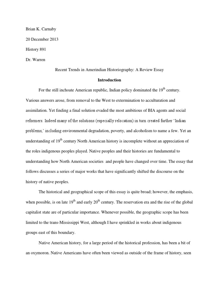 native americans essay