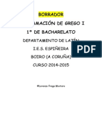 Grego I 2014-2015 Programación Oficial