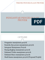 Pengantar Manajemen Proyek