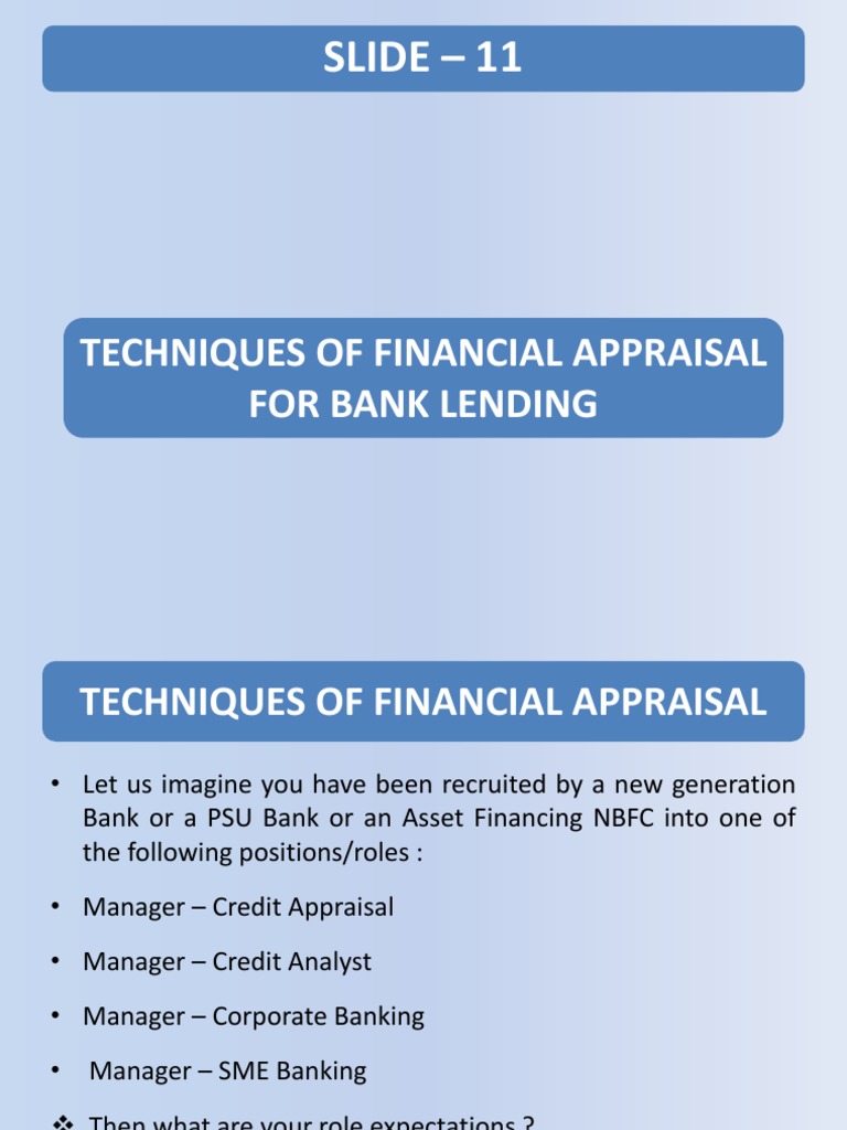 Techniques of Financial Appraisal Balance Sheet Financial Statement