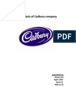 Analysis of Cadbury